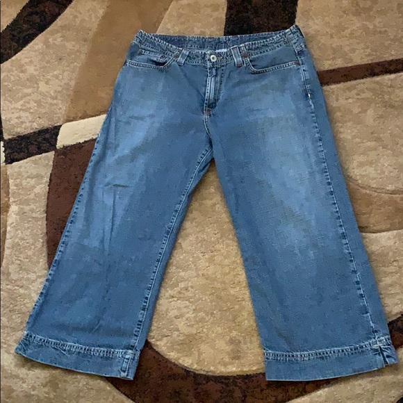 Lucky Brand Denim - Lucky Brand Dungarees Rancher Crop Sz 14/32